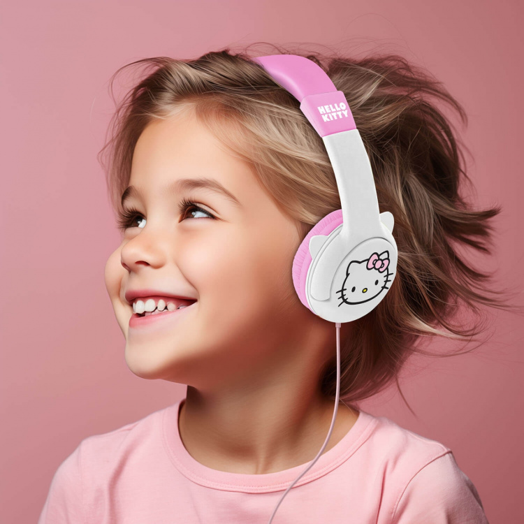 HELLO KITTY Øretelefoner HELLO KITTY Med Ører On-Ear 85dB Trådbunden
