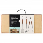 Mustang Grillsett Grilling Set Trekasse 3st