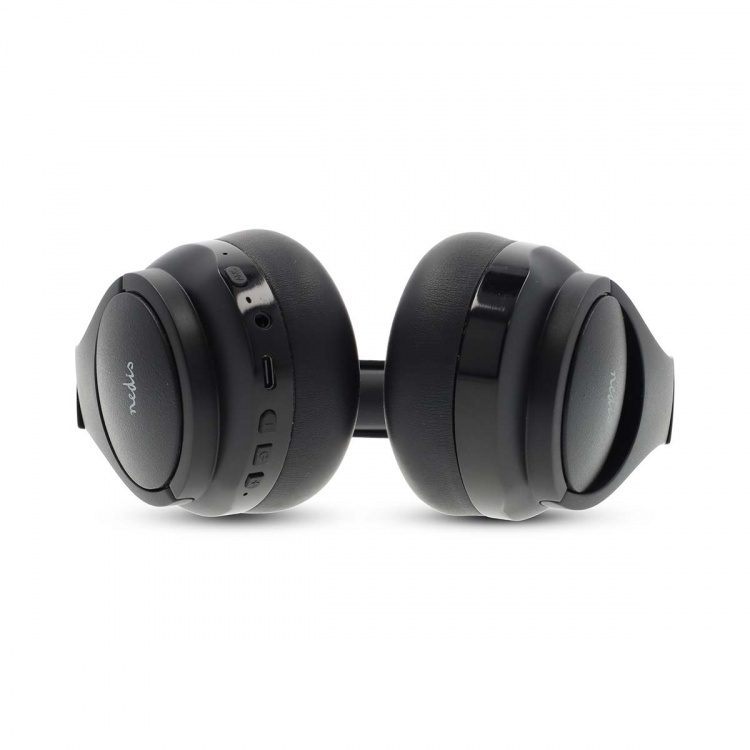 Nedis Trådløse Over-Ear hodetelefoner | Maksimal batteritid: 28 timer | Innebygd mikrofon | Trykk kontroll | Hybrid (ENC + ANC) | Stemmestyring | Volumkontroll | Sort Nedis Trådløse Over-Ear hodetelefoner | Maksimal batteritid: 28 timer | Innebygd mikrofon | Trykk kontroll | Hybrid (ENC + ANC) | Stemmestyring | Volumkontroll | Sort