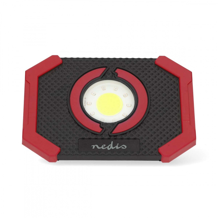 Nedis Work Lampe | 10 W | Batteri drevet | 5 V DC | N/A | Oppladningsbar | Lett varighet: 10 h | 1000 lm | Lysrekkevidde: 30 m