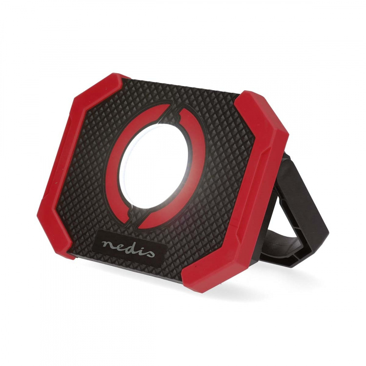 Nedis Work Lampe | 10 W | Batteri drevet | 5 V DC | N/A | Oppladningsbar | Lett varighet: 10 h | 1000 lm | Lysrekkevidde: 30 m