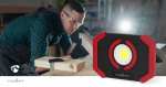 Nedis Work Lampe | 10 W | Batteri drevet | 5 V DC | N/A | Oppladningsbar | Lett varighet: 10 h | 1000 lm | Lysrekkevidde: 30 m