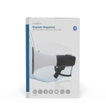 Nedis megafon | Maksimal rekkevidde: 1500 m | Maksimal volumkontroll: 120 dB | Avtagbar Mikrofon | Innebygd sirene | Bluetooth® | Opptaksfunksjon | USB-avspilling | Skulderstropp | Hvit / Sort