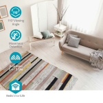 Nedis SmartLife Innendørs kamera | 3MP Full HD 1296p | Cloud Storage (valgfritt) / microSD (ikke inkludert) / Onvif | Med bevegelses sensor | Nattsyn | Hvit