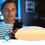 Nedis SmartLife Taklys | RGB / Varm til avkjølt hvitt | Rund | Diameter: 260 mm | 1820 lm | 2700 - 6500 K | IP44 | Energiklasse: F | Android™ / IOS Nedis SmartLife Taklys | RGB / Varm til avkjølt hvitt | Rund | Diameter: 260 mm | 1820 lm | 2700 - 6500 K | IP44 | Energiklasse: F | Android™ / IOS