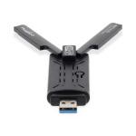 Nedis Network Dongle | Wi-Fi | AX5400 | 2.4/5/6 GHz (Triple Band) | USB3.0 | Wi-Fi hastighet totalt: 5400 Mbps | Windows 10 / Windows 11
