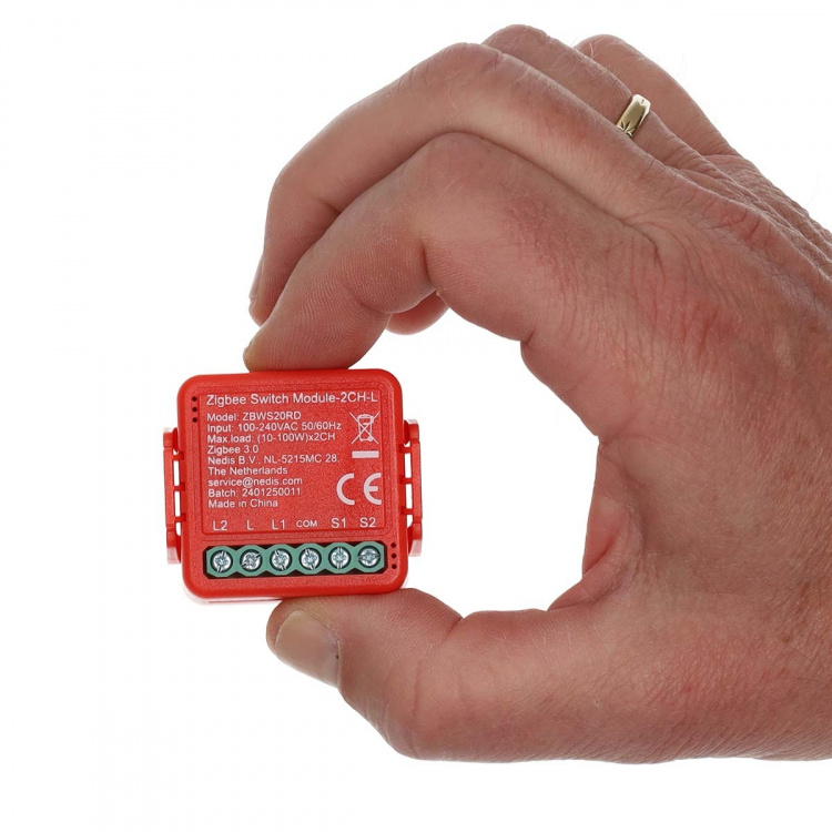 Nedis SmartLife Innebygd Modul | Dobbel bryter | 2 x 100 W | Terminalforbindelse | App tilgjengelig for: Android™ / IOS