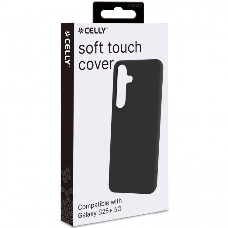 Celly Cromo Soft gummideksel Galaxy S25+ Svart