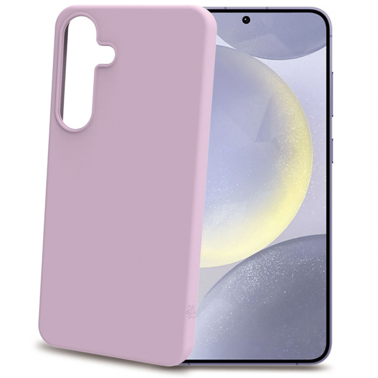 Celly Cromo Soft gummideksel Galaxy S25+ Rosa