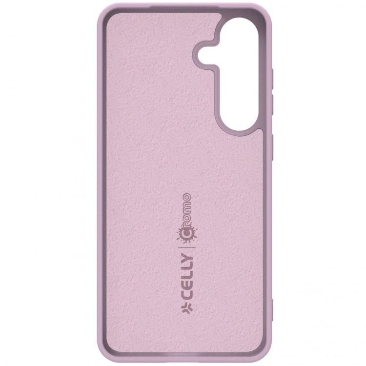 Celly Cromo Soft gummideksel Galaxy S25+ Rosa
