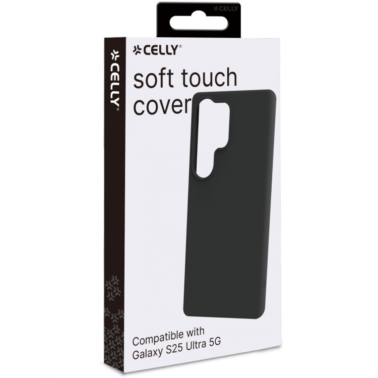 Celly Cromo Soft gummideksel Galaxy S25 Ultra Black