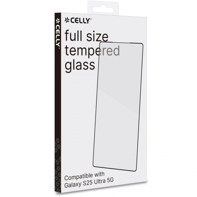 Celly Skjermbeskytter i helglass herdet glass Galaxy S25 Ultra