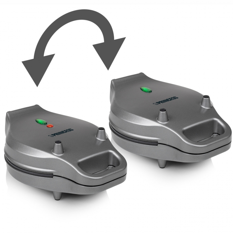 Princess Boblevaffeljern 132465 Ø 20 cm - Rotasjonsfunksjon Princess Boblevaffeljern 132465 Ø 20 cm - Rotasjonsfunksjon