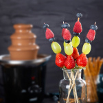 Princess Sjokoladefontene 292994 svart bolle i rustfritt stål med hurtigoppvarming Princess Sjokoladefontene 292994 svart bolle i rustfritt stål med hurtigoppvarming