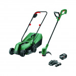Bosch 18 V plenpleiesett - EasyGrassCut 18 V og EasyMower 18 V (batteri og lader inkludert)
