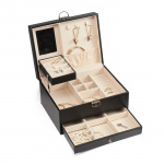 Gillian Jones Stort klassisk smykkeskrin - Svart - Large Gillian Jones Stort klassisk smykkeskrin - Svart - Large