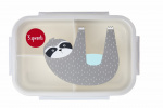 3 Sprouts Bento boks med 3 rom - Grå dovendyr