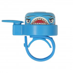 Crazy Safety Blue Shark sykkelklokke for barn - Blå - One size