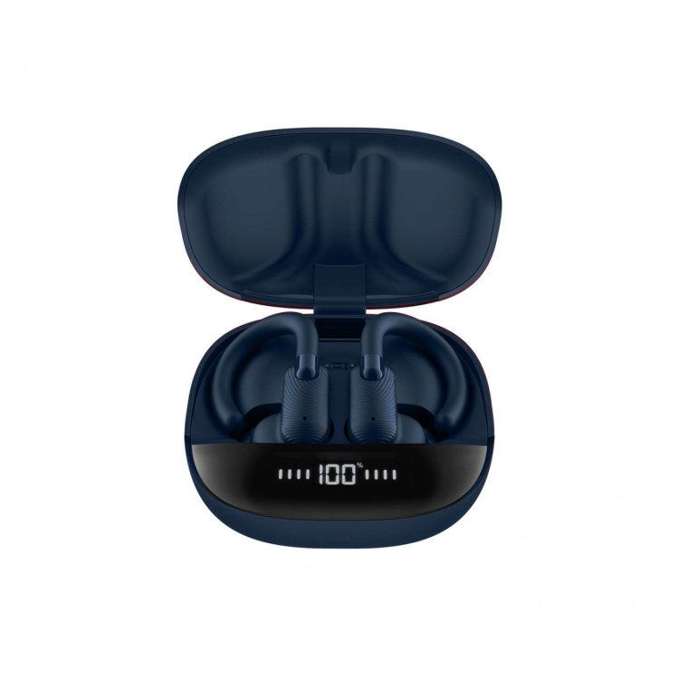 MIXX Hodetelefon Sports Charge 2 In-Ear Hook TWS Svart/Blå MIXX Hodetelefon Sports Charge 2 In-Ear Hook TWS Svart/Blå