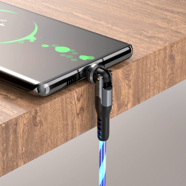STATIK Kabel PowerPivot Pro Glowing LED USB-C Til USB-C 1m