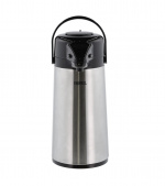 Thermos Kanne med pumpe 1,9L - Stål/Svart (15095)