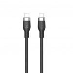 Targus Hyper - 2M 240W USB-C-ladekabel i silikon - svart Targus Hyper - 2M 240W USB-C-ladekabel i silikon - svart