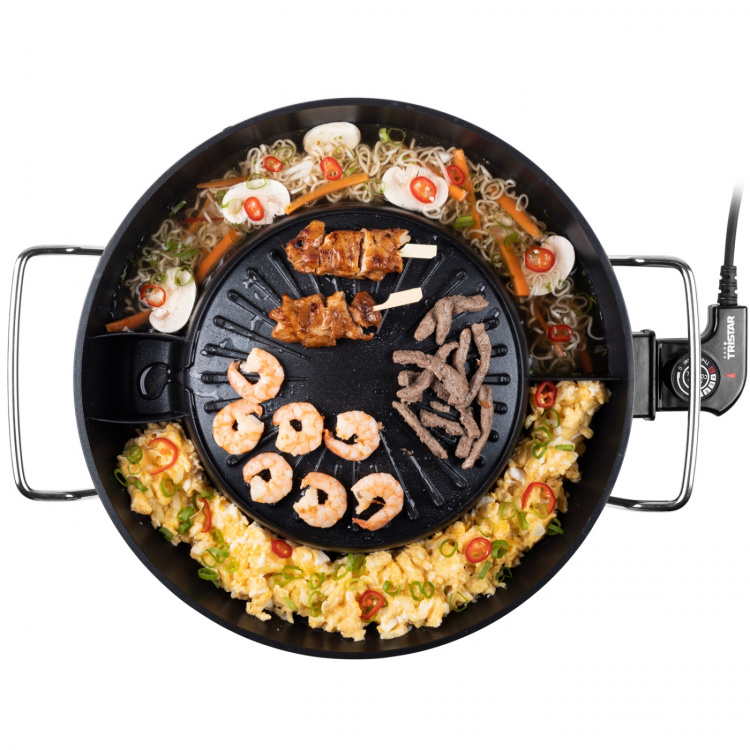 Tristar Korean Grill PZ-9131 Elektrisk gryte Ø 24 cm 1800W 3l