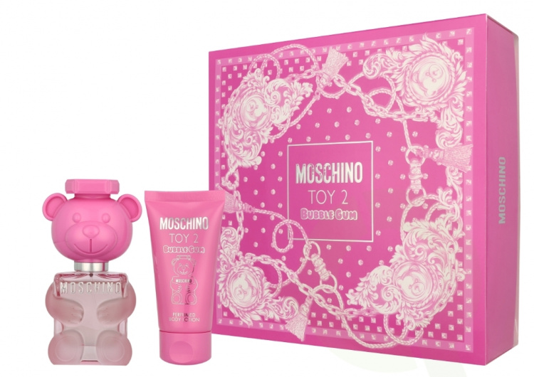 Moschino Toy 2 Bubble Gum Giftset 80 ml Edt Spray 30ml/Body Lotion 50ml