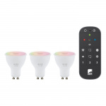 Eglo Sett med 3 x GU10, fjernkontroll - RGB + TW - Zigbee, Bluetooth Eglo Sett med 3 x GU10, fjernkontroll - RGB + TW - Zigbee, Bluetooth