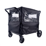 Babytrold Fun Trolley regntrekk med vinduer - svart