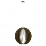 Eglo COSSANO PENDANT - Eik - 50 cm diameter - satineret nikkel