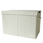 3 Sprouts Sammenleggbar lekekiste i resirkulert materiale - Gingham Beige