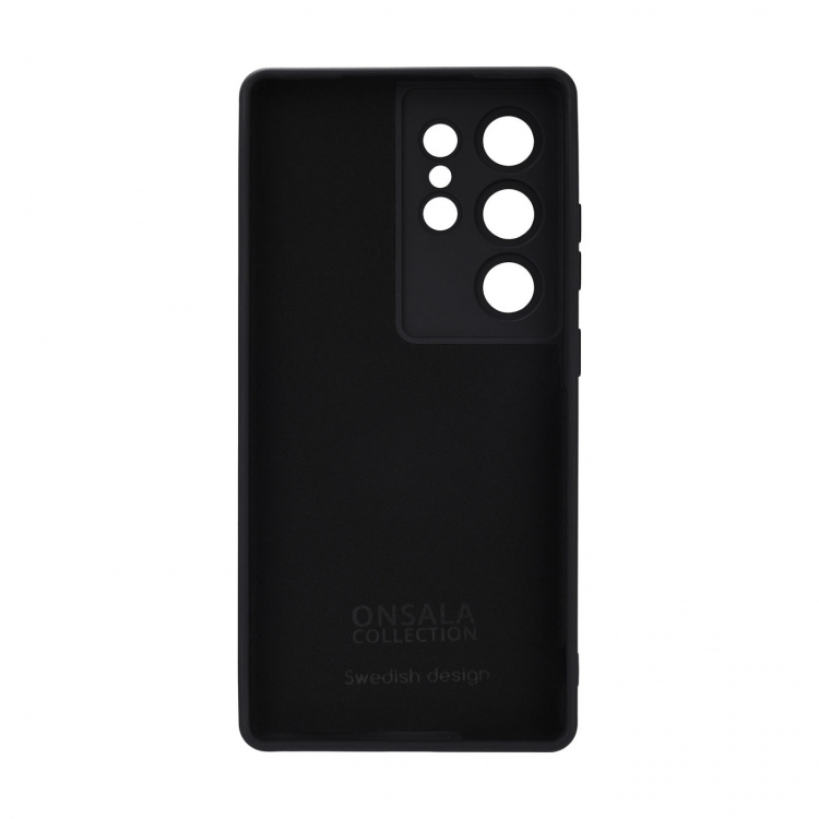 Onsala Mobildeksel Samsung S25 Ultra 5G Bakside med Silikonfølelse Resirkulert Svart Onsala Mobildeksel Samsung S25 Ultra 5G Bakside med Silikonfølelse Resirkulert Svart