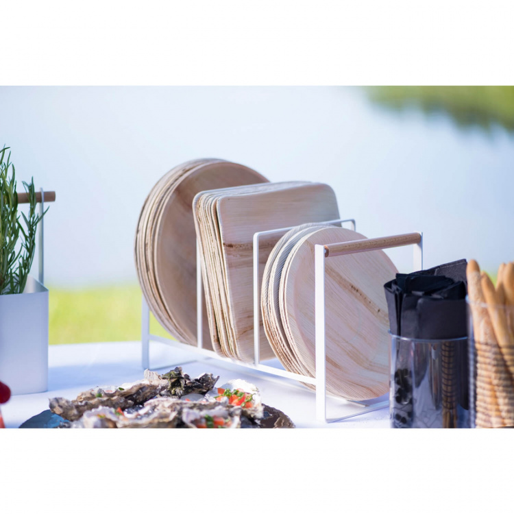 Maku Tallerken Palmblad 25x25cm 10 stk