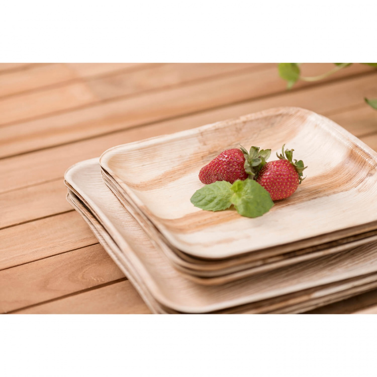 Maku Tallerken Palmblad 20x20cm 10 stk