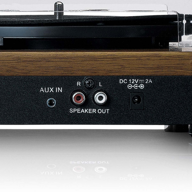 Lenco Platespiller med Bluetooth-mottak og to høyttalere i tre