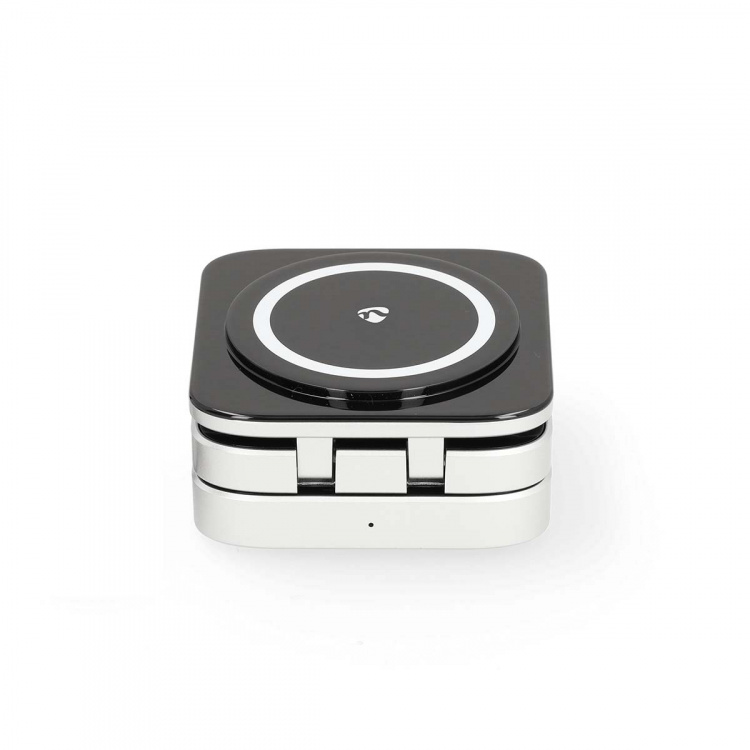 Nedis Trådløs lader | 3-in-1 | 2.5 / 5 / 15 W | LED indikator brukes | Inkludert kabel | USB-A / USB-C™ | 1.50 m