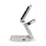 Nedis Trådløs lader | 3-in-1 | 2.5 / 5 / 15 W | LED indikator brukes | Inkludert kabel | USB-A / USB-C™ | 1.50 m