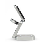 Nedis Trådløs lader | 3-in-1 | 2.5 / 5 / 15 W | LED indikator brukes | Inkludert kabel | USB-A / USB-C™ | 1.50 m