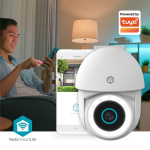 Nedis SmartLife Utendørs kamera | Søkelys | 3MP Full HD 1296p | Panorering og vipping | IP65 | Cloud Storage (valgfritt) / microSD (ikke inkludert) / Onvif | 5 V DC | Med bevegelses sensor | Nattsyn | Hvit Nedis SmartLife Utendørs kamera | Søkelys | 3MP Full HD 1296p | Panorering og vipping | IP65 | Cloud Storage (valgfritt) / microSD (ikke inkludert) / Onvif | 5 V DC | Med bevegelses sensor | Nattsyn | Hvit