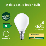 Philips LED E14 Sphere P45 2,3W (40W) Frostet 485lm 2700K Energiklasse A