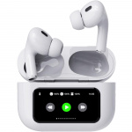 Celly SoundLED True Wireless Bluetooth-hodesett med LED-display ANC & ENC Hvit Celly SoundLED True Wireless Bluetooth-hodesett med LED-display ANC & ENC Hvit
