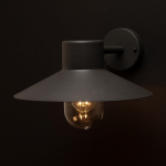 Llitt Victor Veggarmatur E27 sokkel IP44 Antracitt Llitt Victor Veggarmatur E27 sokkel IP44 Antracitt