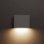 Llitt Per I Veggarmatur LED IP54 3000K 4W 210lm Antracitt