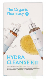 The Organic Pharmacy Hydra Cleanse Set 350 ml Peppermint Face Wash 200 ml/Herbal Toner 150 ml