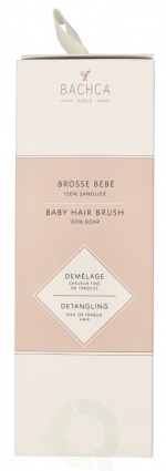 Bachca Paris Baby Wooden Hair Brush 1 piece Boar Bristles