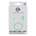 FLOATING GRIP 0,5M LED USB-C-kabel (grønn) FLOATING GRIP 0,5M LED USB-C-kabel (grønn)