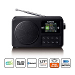 Lenco Bærbar DAB+/FM-radio med Bluetooth® Svart