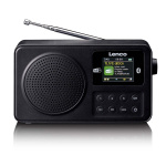 Lenco Bærbar DAB+/FM-radio med Bluetooth® Svart