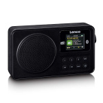 Lenco Bærbar DAB+/FM-radio med Bluetooth® Svart